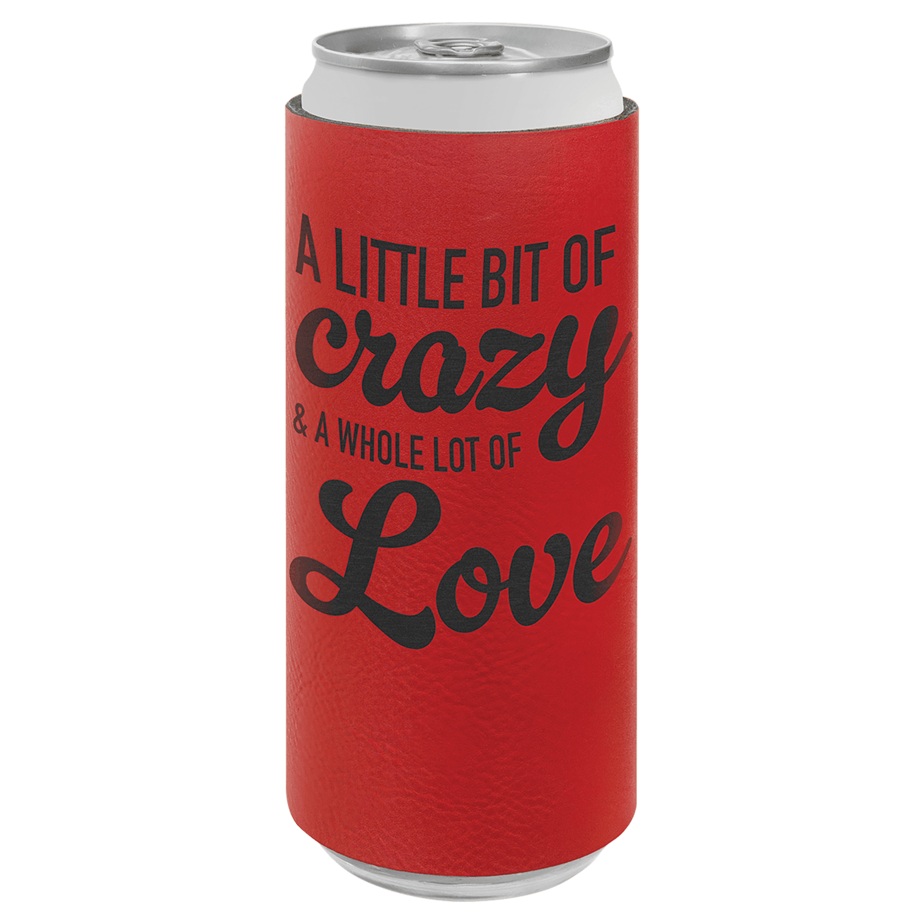 Custom Slim leatherette Can holder