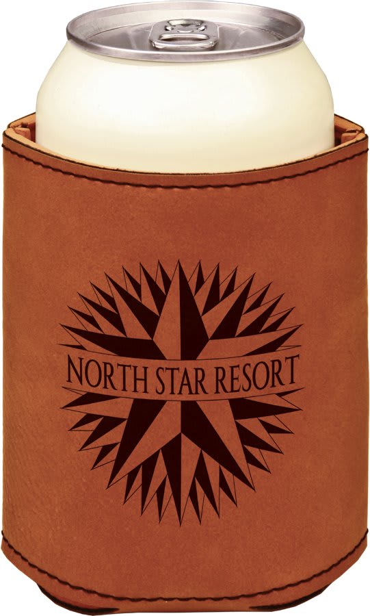 Leatherette Laser Engraved Can holder