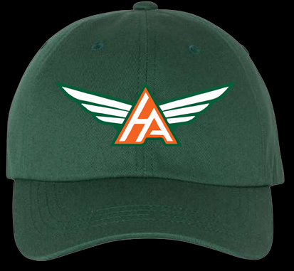 forest green yupoong dad hat