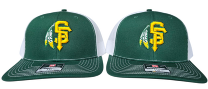 SF PUFF 3d embroidery green and white hat