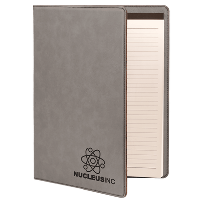 Leatherette Portfolio with Notepad