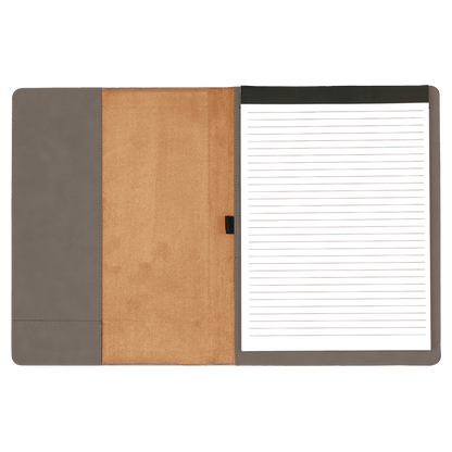 Leatherette Portfolio with Notepad