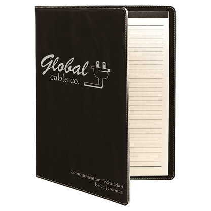 Leatherette Portfolio with Notepad