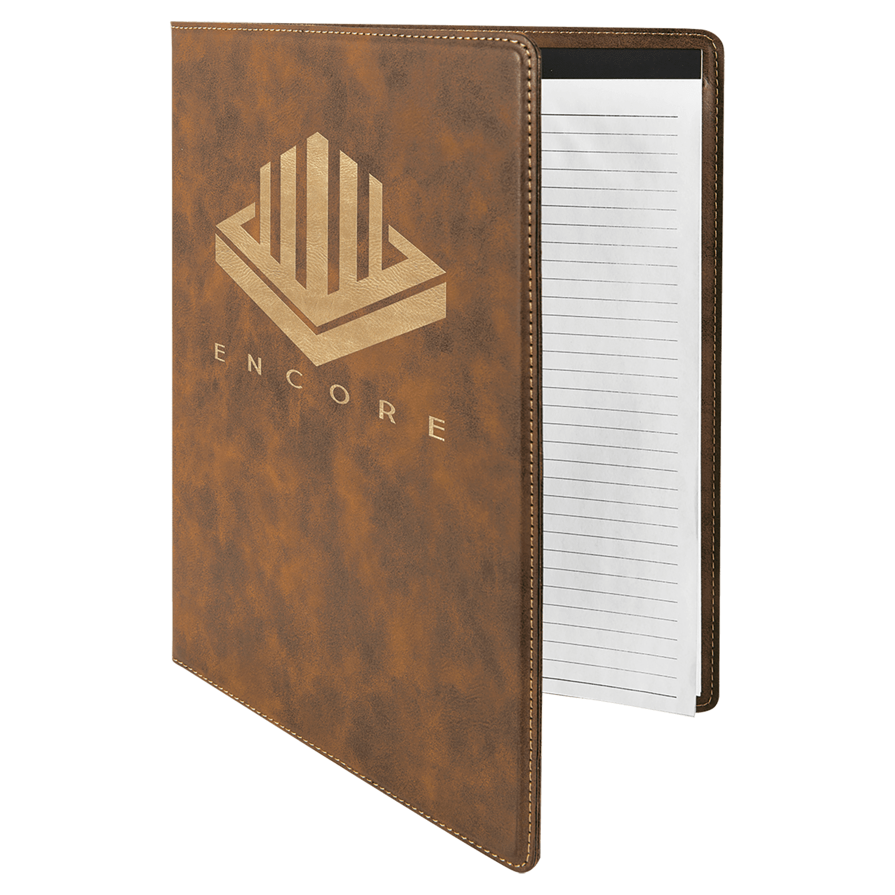 Leatherette Portfolio with Notepad