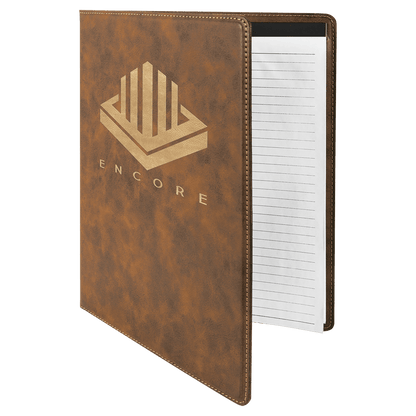 Leatherette Portfolio with Notepad